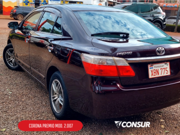 TOYOTA CORONA PREMIO MOTOR 1.8 NAFTA CAJA AUT. COLOR BORDO MODELO 2007.